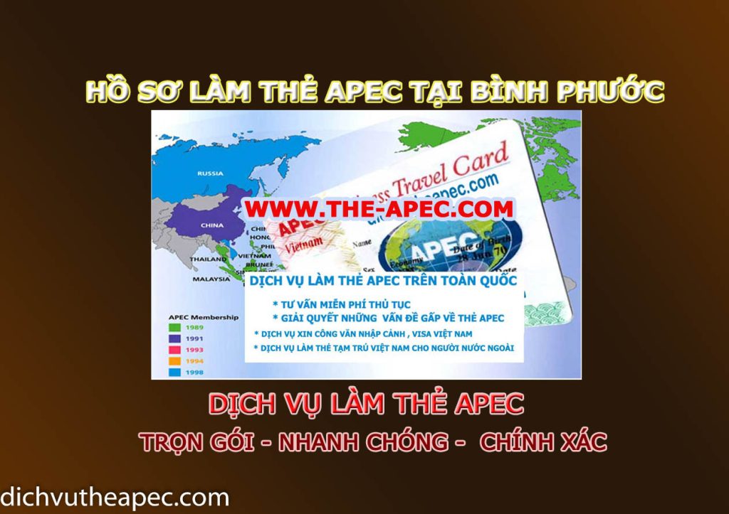 Hồ sơ làm thẻ Apec tại Bình Phước